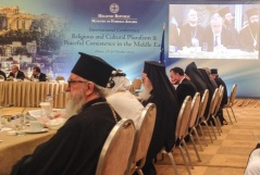 20 October 2015 The participants of the conference on “Religious and Cultural Pluralism and Peaceful Coexistence in the Middle East” in Athens